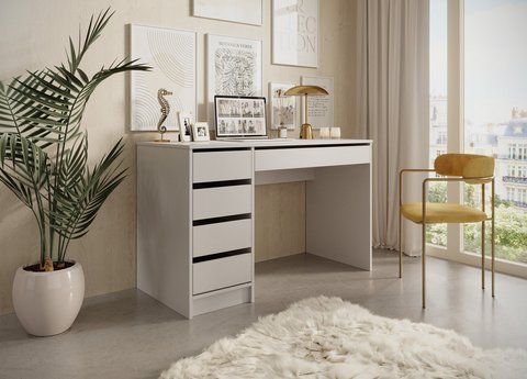 Стіл туалетний письмовий Perfect Home Ада / Ada 5S/120 з 5 шухлядами Кашемір (PFH-091309) PFH-091309 фото