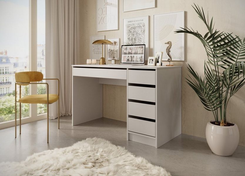 Стіл туалетний письмовий Perfect Home Ада / Ada 5S/120 з 5 шухлядами Кашемір (PFH-091309) PFH-091309 фото