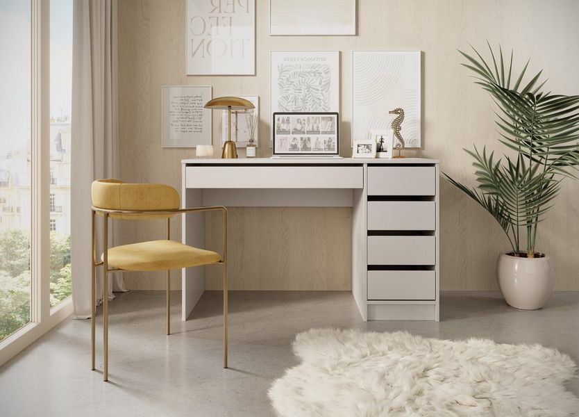 Стіл туалетний письмовий Perfect Home Ада / Ada 5S/120 з 5 шухлядами Кашемір (PFH-091309) PFH-091309 фото