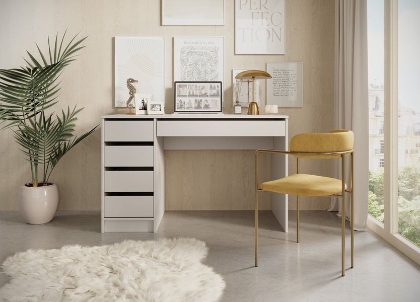 Стіл туалетний письмовий Perfect Home Ада / Ada 5S/120 з 5 шухлядами Кашемір (PFH-091309) PFH-091309 фото