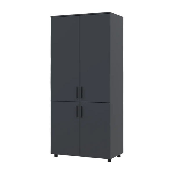 Шафа для одягу Doros Торн Антрацит 2 ДСП (полиці) 90х51.6х200 (DRS-012070) 50476 фото