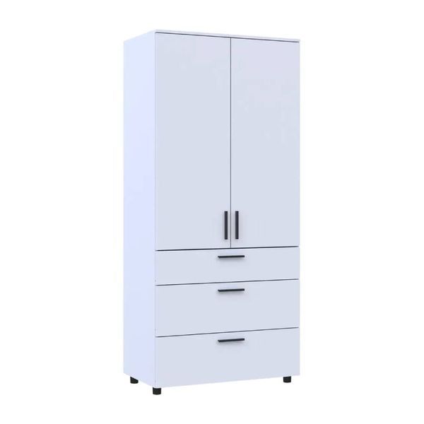 Шафа для одягу Doros Торн Білий 2 ДСП/3Ш (полиці) 90х51.6х200 (DRS-012020) 50426 фото