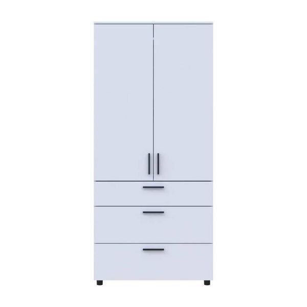 Шафа для одягу Doros Торн Білий 2 ДСП/3Ш (полиці) 90х51.6х200 (DRS-012020) 50426 фото