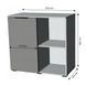 Тумба однодверна LION Краш 82x43x86 см Антрацит (LION-044101) LION-044101 фото 4