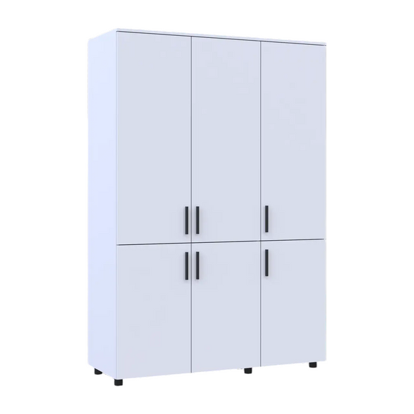 Шафа для одягу Doros Торн Білий 3 ДСП (штанга) 135х51.6х200 (DRS-012055) DRS-012055 фото