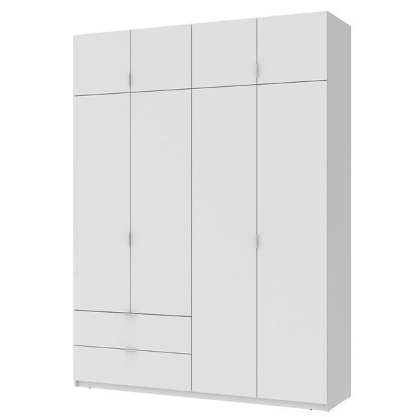 Шафа розпашна с антресолью Doros Лукас 180х50х240 см Білий (DRS-011191) DRS-011191 фото