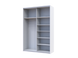 Шафа-купе двохдверна Doros G-Caiser 160х60х240 см Білий (DRS-011013) 16582 фото 4