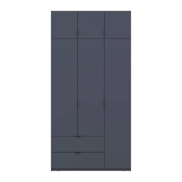Шафа для одягу Doros Лукас Графіт 3ДСП 120х50х240 DRS-011650 (80737797) DRS-011650 фото