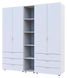 Комплект шаф для одягу Doros Гелар (3 шт.) 193,2х49,5х203,4 см Білий (DRS-011181) 16750 фото 1