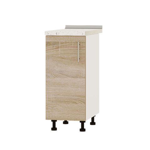 Кухонний модуль Оптіма Низ Н83-350 Білий/Дуб Сонома (без стільниці) 350х461х820 мм (DTM-072663) DTM-072663 фото