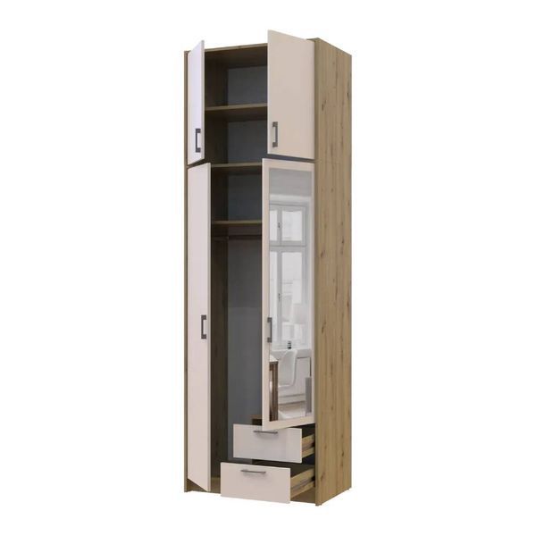 Антресоль висока Doros Ронді Дуб Артизан/Кашемір 2 ДСП 82х52х65 (DRS-011908) 41706 фото