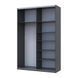 Шафа купе Doros G-Caiser Антрацит 2 Дзеркала / 3 частини 160х60х240 (42005409) (DRS-012242) 51802 фото 5