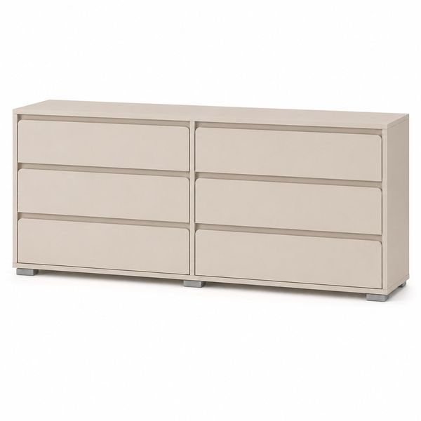 Комод на 6 шухляд LION АРТ-3 160х43х80 см Кашемір (LION-045409) LION-045409 фото