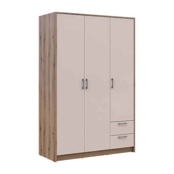 Шафа для одягу Doros Ронді Дуб Артизан/Кашемір 3ДСП 121х52х195 DRS-011661 (80737815) 38235 фото