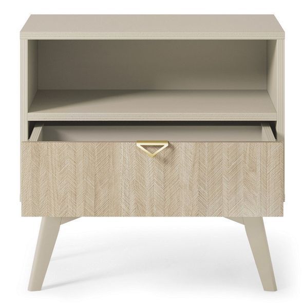 Тумба приліжкова Perfect Home Форест / Forest S54 з 1 шухлядою Беж пісочний/ялиця сканді (PFH-091486) PFH-091486 фото