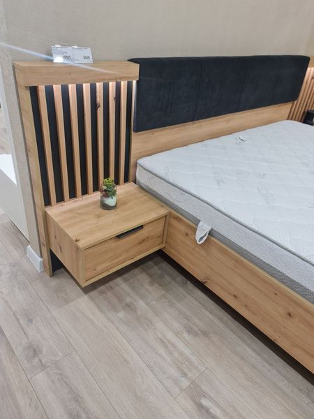 Тумби приліжкові 2 шт. Perfect Home Таллі / Tally з 2 шухлядами 1S/51 Дуб артизан/антрацит (PFH-091098) PFH-091098 фото
