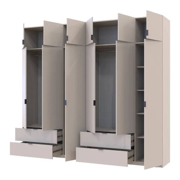 Шафа для одягу Doros Лукас Кашемір 3+3 ДСП 270х50х240 DRS-011715 (42005116) 38289 фото