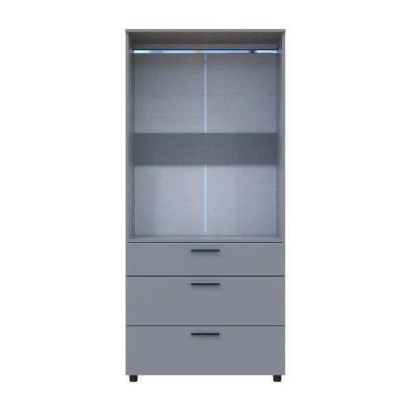 Шафа для одягу Doros Торн Сірий 2 ДСП/3Ш (штанга) 90х51.6х200 (DRS-012025) DRS-012025 фото