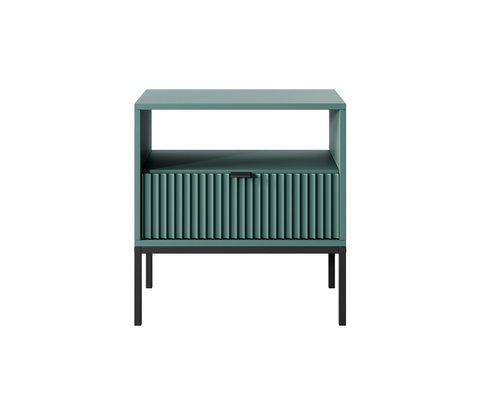 Тумба приліжкова Perfect Home Нова / Nova з 1 шухлядою і чорними ніжками S54 Лабрадор (PFH-091504) PFH-091504 фото