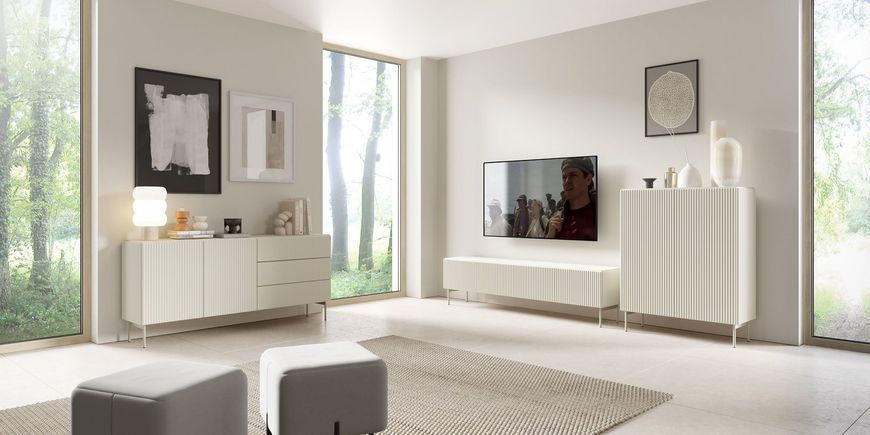 Тумба під телевізор Perfect Home Муті / Muti 4D/195 4-дверна Кашемір (PFH-091403) PFH-091403 фото