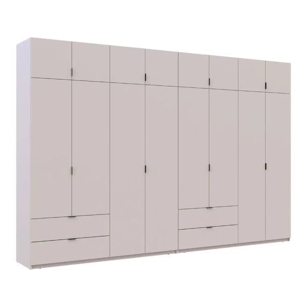 Шафа для одягу Doros Лукас Кашемір 4+4 ДСП 360х50х240 DRS-011722 (42005144) 38296 фото