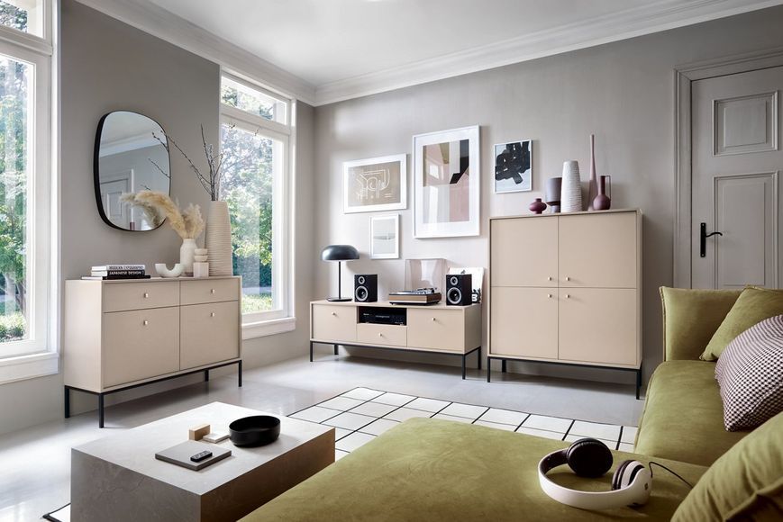Стіл туалетний Perfect Home Моно / Mono з 2 шухлядами та золотими ніжками MT104 Кашемір (PFH-091723) PFH-091723 фото