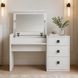 Туалетний столик із дзеркалом LION Трюмо-2 105х50х75 см Бетон Style (LION-045441) LION-045441 фото 1