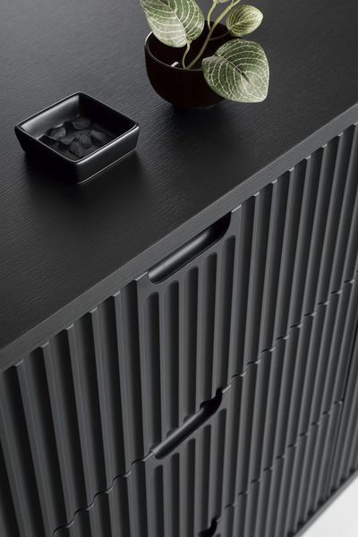 Стіл туалетний Perfect Home Зова / Zova з 2 шухлядами та чорними ніжками T103 Чорний (PFH-091374) PFH-091374 фото