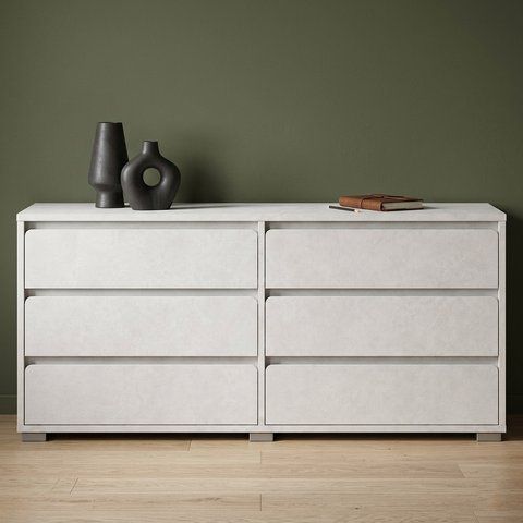 Комод на 6 шухляд LION АРТ-3 160х43х80 см Бетон Style (LION-045421) LION-045421 фото