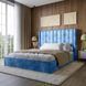 Двоспальне ліжко з підйомним механізмом LION Ніно 180x200 см SILK 503 Темно-синій (LION-045035) LION-045035 фото 1